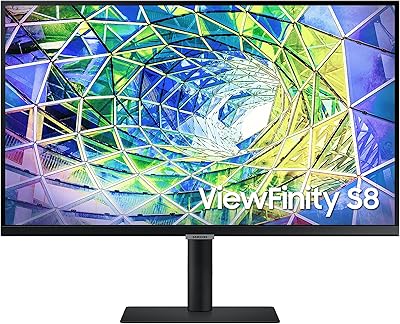 Écran d'ordinateur samsung s80a, 27 pouces 4k, vertical, usb c, hdr10