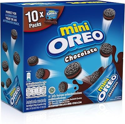 Mini biscuits au chocolat oreo, pesant 20,4 grammes, de 10 pièces