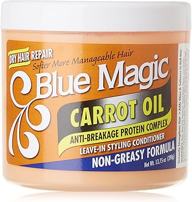 Revitalisant sans rinçage à l'huile de carotte blue magic, 400 ml
