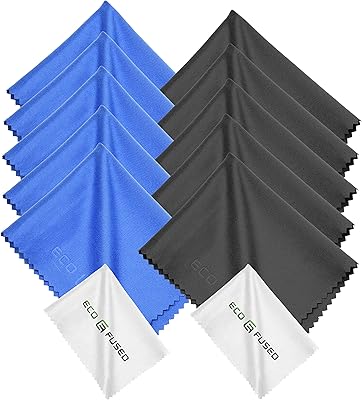 Chiffons de nettoyage en microfibre écologique - paquet de 12 - idéal