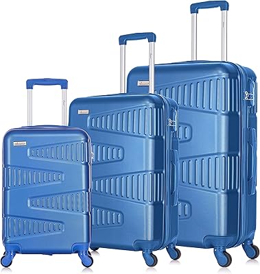 Ensemble de bagages abs unisexe moderne et contemporain avec 4 roulettes