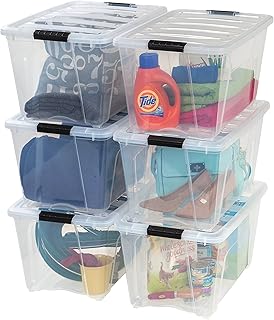 Iris usa conteneur de rangement en plastique de 53 litres avec couvercle robuste