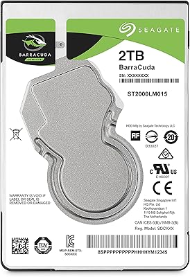 Disque dur interne seagate st2000lm015 barracuda pour ordinateur portable, 2 to, 128 mo