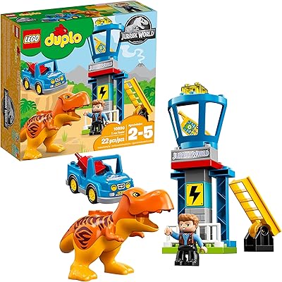 Duplo jurassic world tour t-rex 10880 ensemble de construction