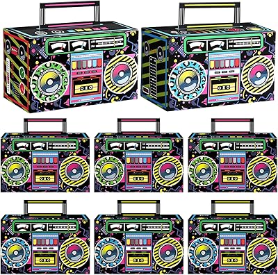 Boîtes à dragées de fête des années 80 nouveauté boom box