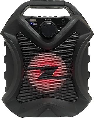 Radio fm jbk bass rockers 411, lecteur mp3, chaîne hi-fi portable bluetooth