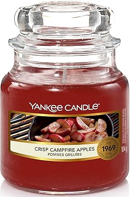 Bougie parfumée yankee candle | mini bougie en pot de feu de camp en pomme | jusqu'à 30 heures de combustion, rouge. Diaytar : Parce que bien acheter, c'est économiser