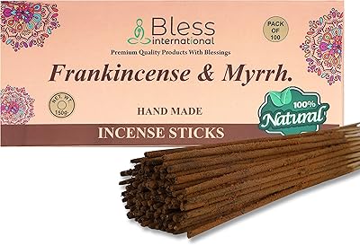 Bâtons d'encens 100 % naturels bliss-frankincense & mer faits à la main