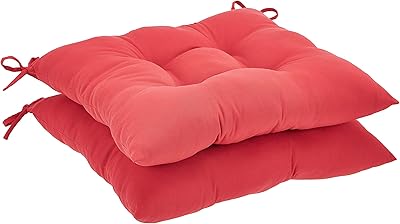 Coussin de patio carré pour chaise d'extérieur au design décoratif amazonbasics - paquet