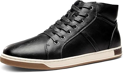 Baskets en cuir à la mode pour hommes, chaussures décontractées oxford d'affaires rétro
