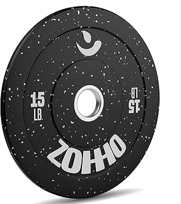Zoho power plates, plaque en caoutchouc d'absorption des chocs de 15 lb à