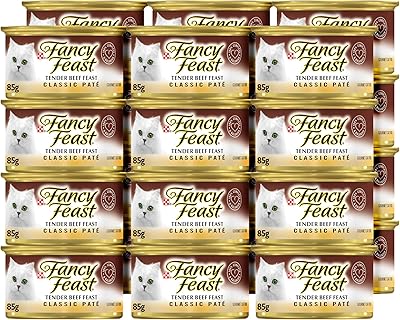 Nourriture humide pour chats purina fancy feast classic au bœuf tendre, 85 g