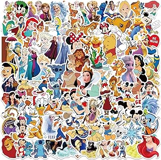 100pcs jolis autocollants de dessin animé autocollants en vinyle imperméables pour bouteille d'eau