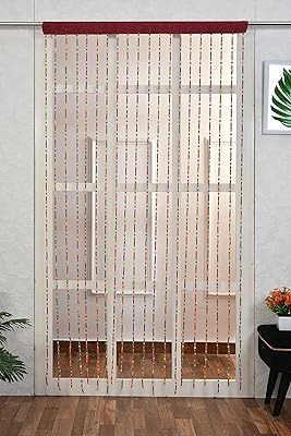 Rideau de porte en bois à perles scintillantes yukney® | 1 rideau, porte