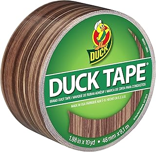 Ruban adhésif imprimé de marque dak 283051, 1 rouleau, particules de bois