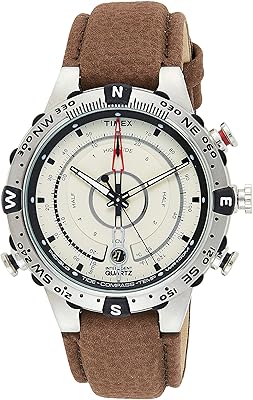Montre à quartz pour homme, affichage analogique et bracelet en cuir - t2n721