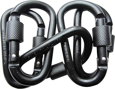 Lebeila 5 pcs mousqueton d'escalade porte-clés avec clip crochets de verrouillage à vis en aluminium robustes et durables pour la randonnée, la pêche et l'extérieur. Redéfinissez vos attentes shopping avec Diaytar