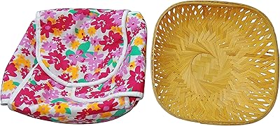 Shopathon india roti chapati cane tunari panier avec housse en coton flexible amovible et lavable (couleurs assorties). Diaytar : L'excellence du service, la douceur des prix