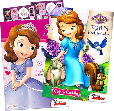 Coffret de livres de coloriage et d'activités disney sofia le premier