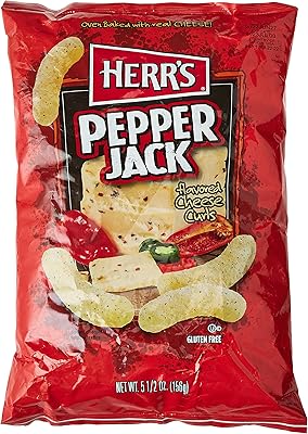 Snack de boucles de fromage pepperjack de herr's 141g