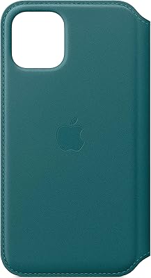 Étui en cuir apple folio (pour iphone 11 pro) - paon