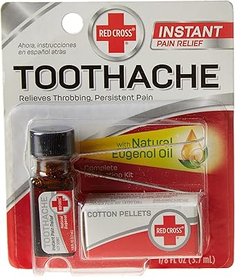 Ensemble complet de traitement des maux de dents mentholatum de la croix-rouge, 3,5