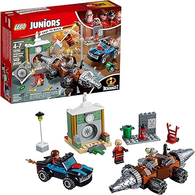 Lego juniors 4+ les indestructibles 2 le vol de banque admin 10760 ensemble