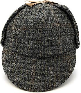 Chapeau deerstalker – traditionnel écossais - sherlock - harris tweed - deux visières