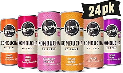 Boisson biologique au thé kombucha remedy - sans sucre, céto, végétalien