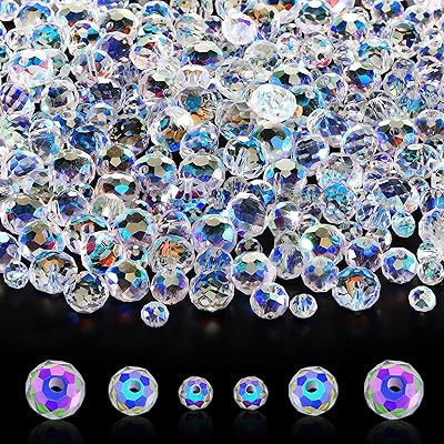 600 pièces de perles rondes en cristal à facettes bacon pour bijoux
