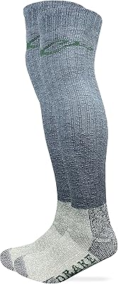 Chaussettes wader en laine mérinos épaisse pour hommes, lot de 1 paire