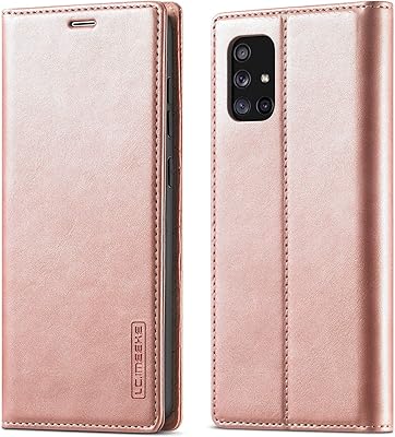 Qltypri coque pour samsung galaxy a72 étui portefeuille vintage en cuir mat