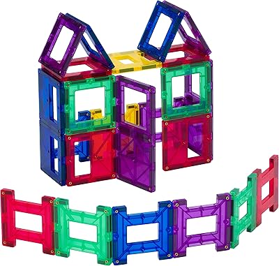 Blocs magnétiques 3d playmags pour enfants - blocs magnétiques pour apprendre les formes