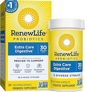 Capsules végétariennes probiotiques renew life extra care ultimate flora - 30 capsules