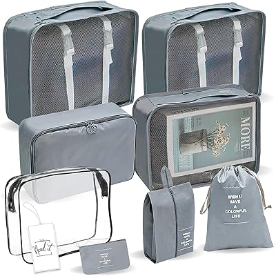 Sacs de rangement de voyage needit en polyester sacs cubiques anti-poussière sac pliable