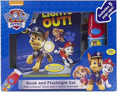 Phoenix international publations nickelodeon paw patrol petit livre pop-up avec lampe de poche