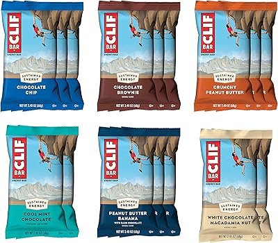 Cliff bar barres énergétiques pack varié best-seller fabriqué avec de l'avoine
