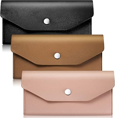 3 pièces enveloppes d'argent en cuir enveloppe budgétaire portefeuille sac étanche