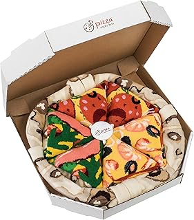 Boîte de chaussettes à pizza - fruits de mer pepperoni italiens - unisexe