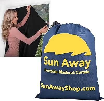Rideau occultant portable sunaway avec ventouses isolation thermique ajustable temporaire pour chambre