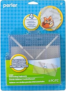 Grandes planches carrées en perles perler pour travaux manuels pour enfants, 4 pièces