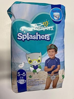 Couches de bain jetables pampers, taille 5-6 (14 kg+) pour une protection optimale
