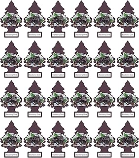 Désodorisant pour voiture little trees, clou de girofle de mûre, paquet de 24