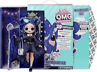 Lol surprise ! ensemble de poupée mannequin omg moonlight bee avec 20 surprises