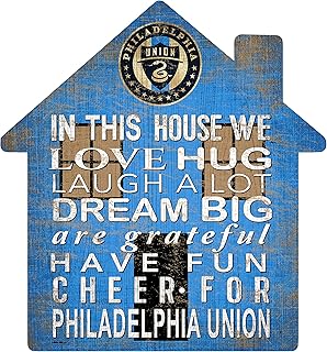 Panneau de maison unisexe mls philadelphia union, couleur de l'équipe, 12 pouces