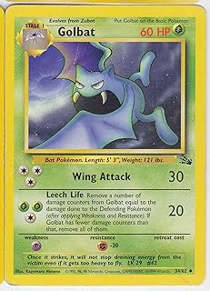 Pokemon - golbat (34) - fossil - première édition