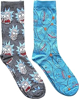 Mr. meeseek's schwifty chaussettes pour hommes, paquet de 2 paires, pointures 6-12