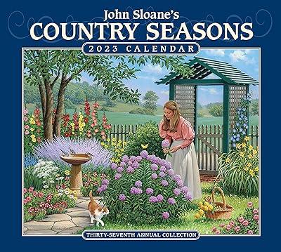 Calendrier mural de luxe 2023 de john sloane's country seasons