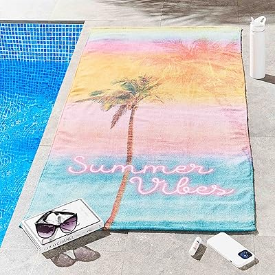 Serviette de plage en coton brillant sassy be summer vibes. Diaytar Sénégal : Des produits pour toute la famille à prix cassés