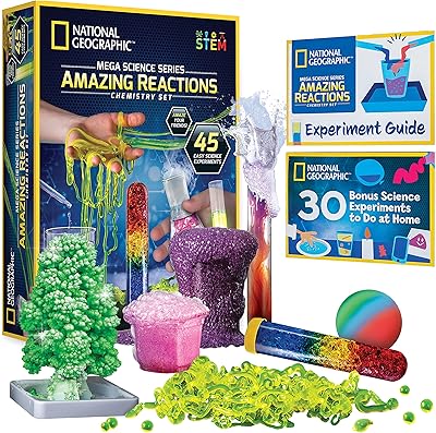 Kit de chimie incroyable de national geographic énorme kit avec plus